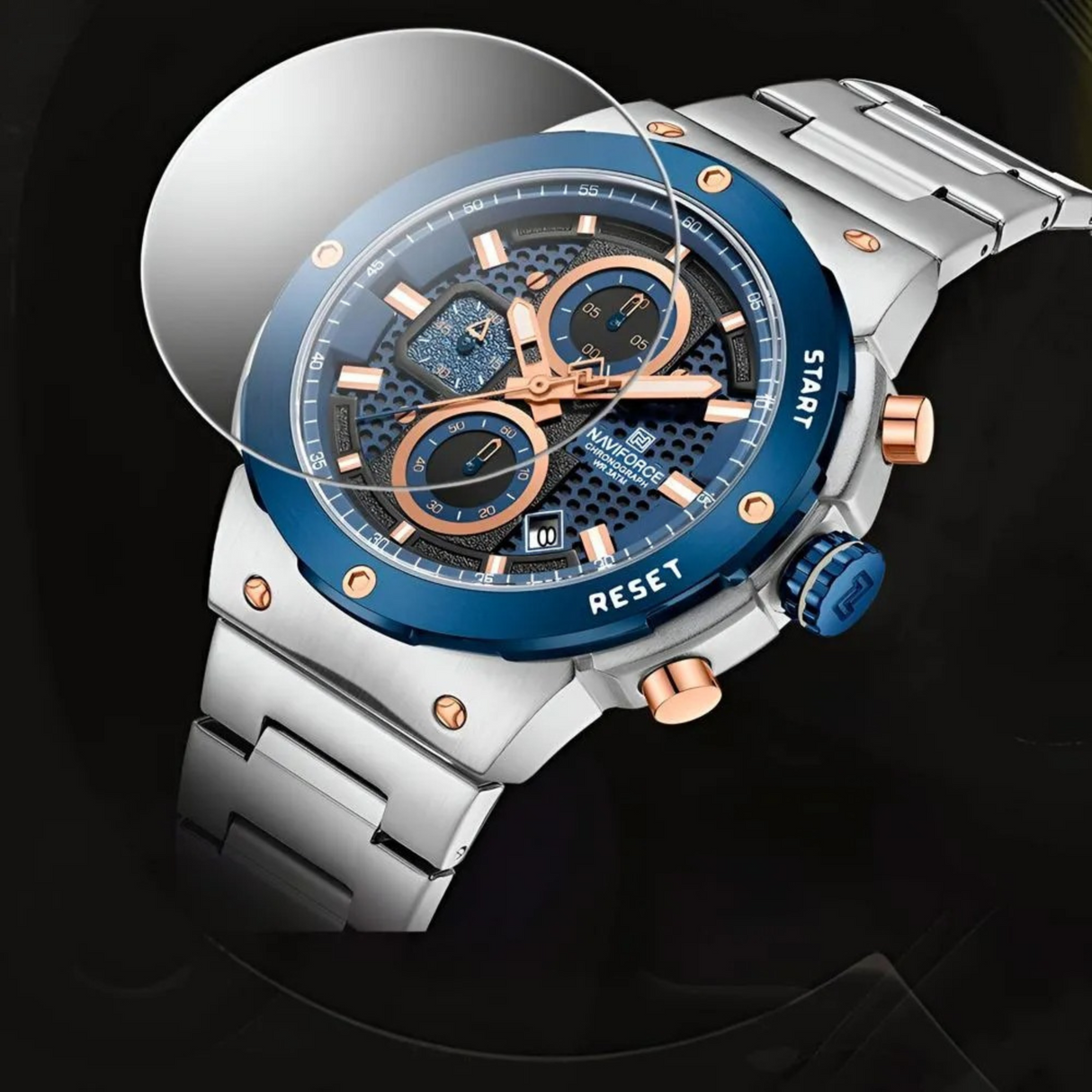 RELOJ ANALOGICO HOMBRE NF8072 NAVIFORCE PLATEADO CLASICO 1030923
