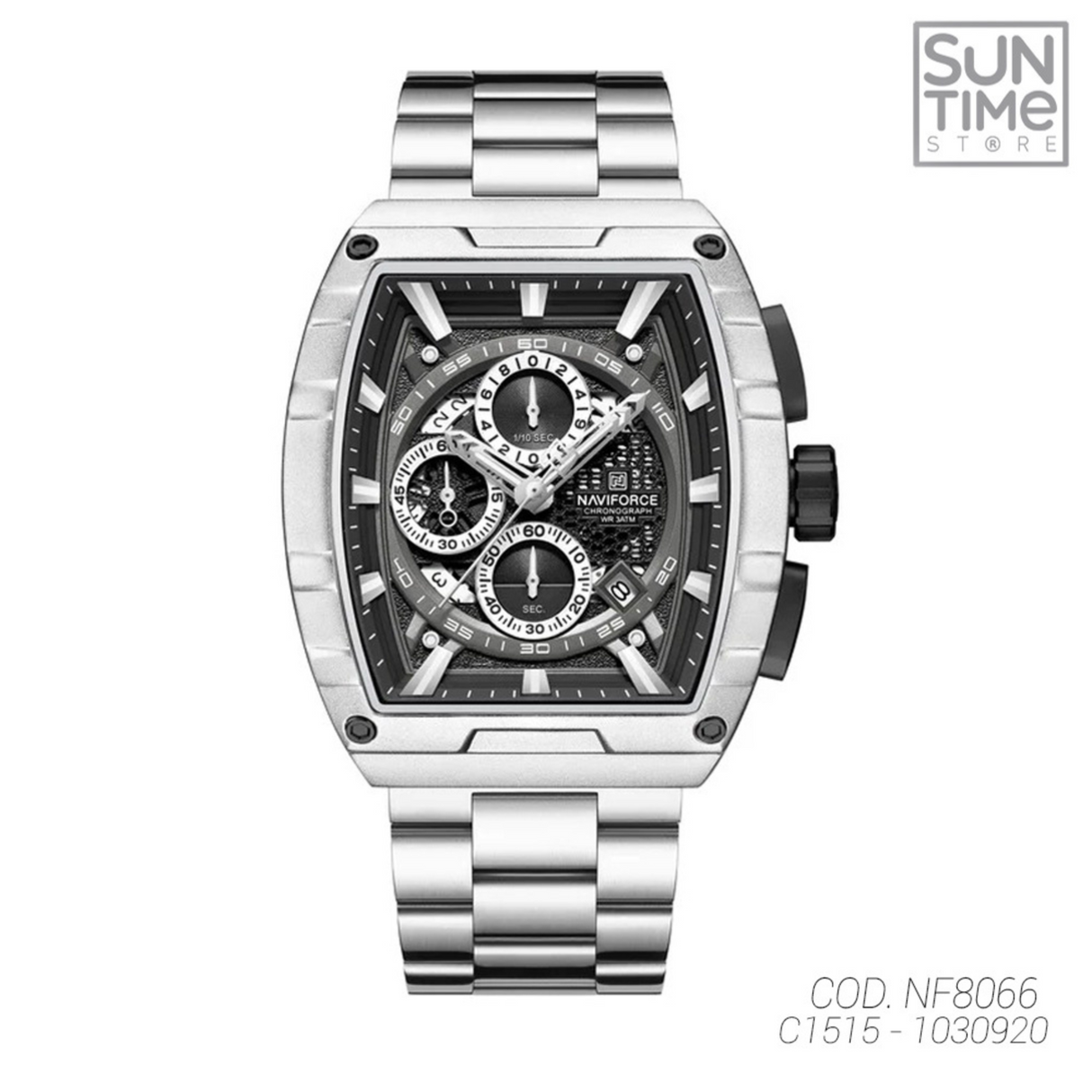 RELOJ ANALOGICO HOMBRE NF8066 NAVIFORCE PLATEADO CLASICO 1030920