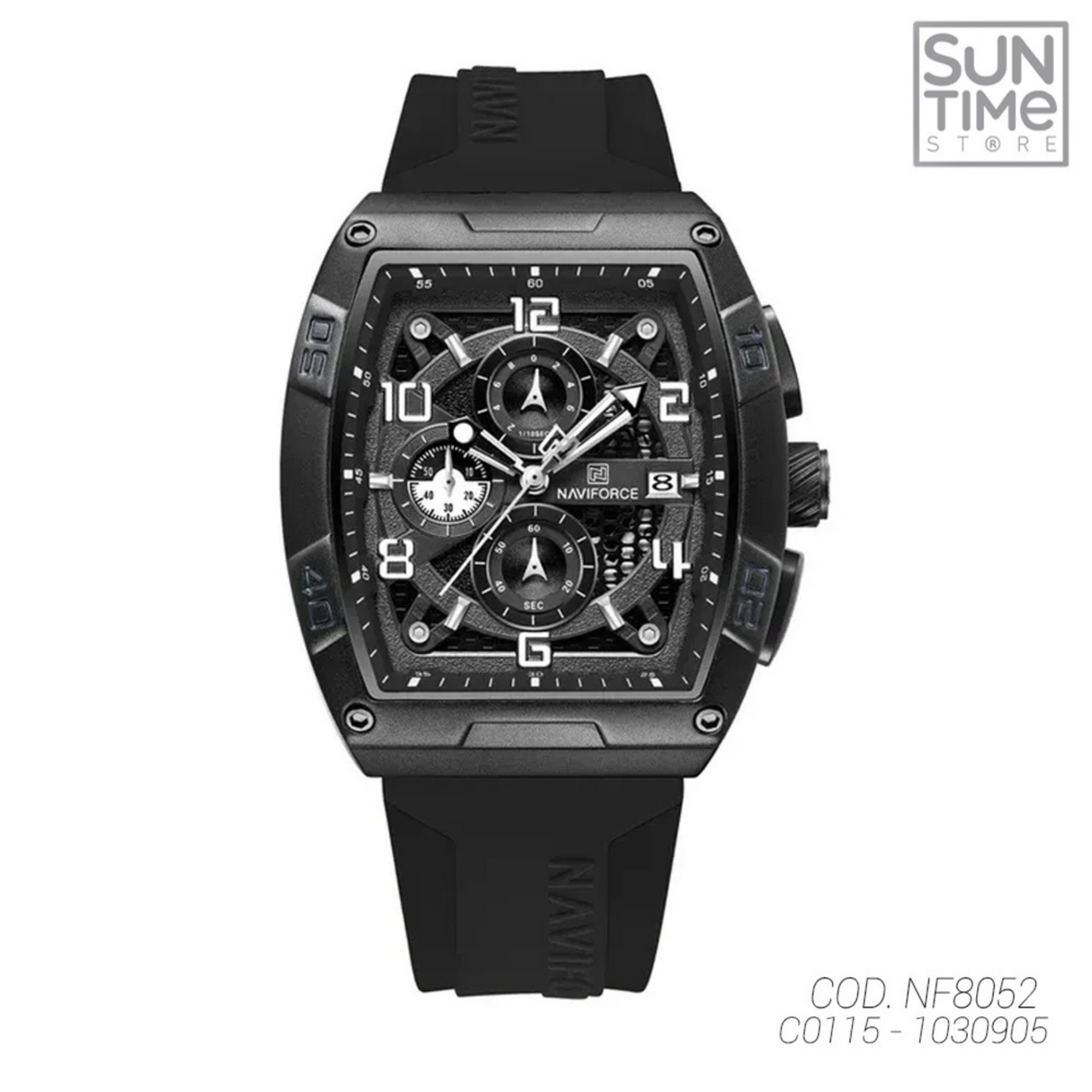 RELOJ ANALOGICO HOMBRE NF8052 NAVIFORCE NEGRO CASUAL 1030905