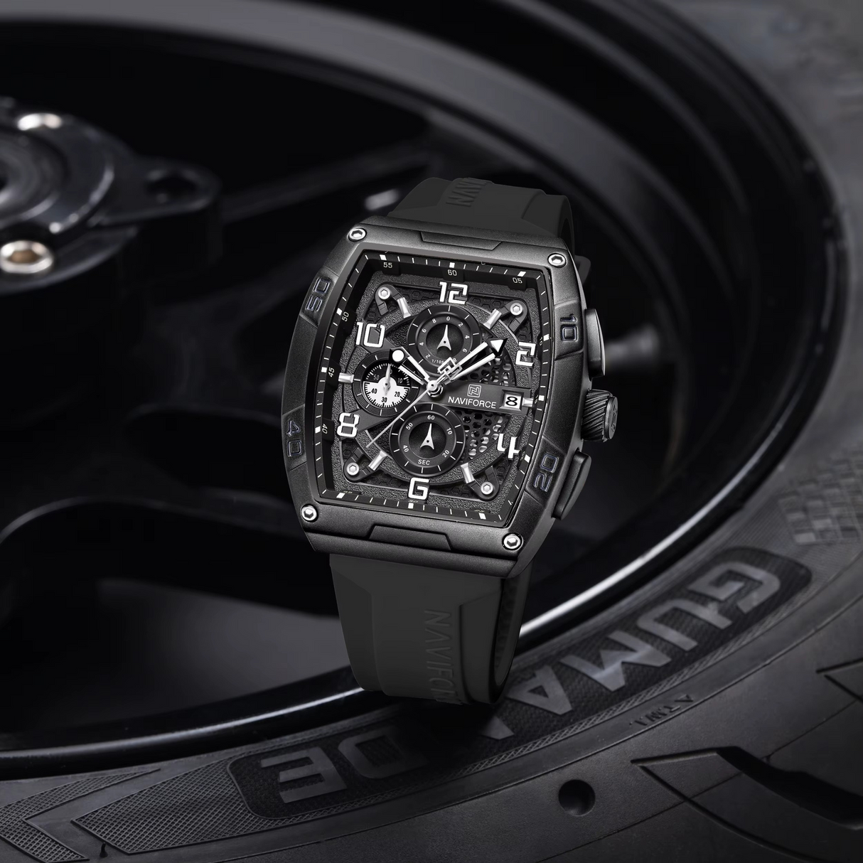 RELOJ ANALOGICO HOMBRE NF8052 NAVIFORCE NEGRO CASUAL 1030905