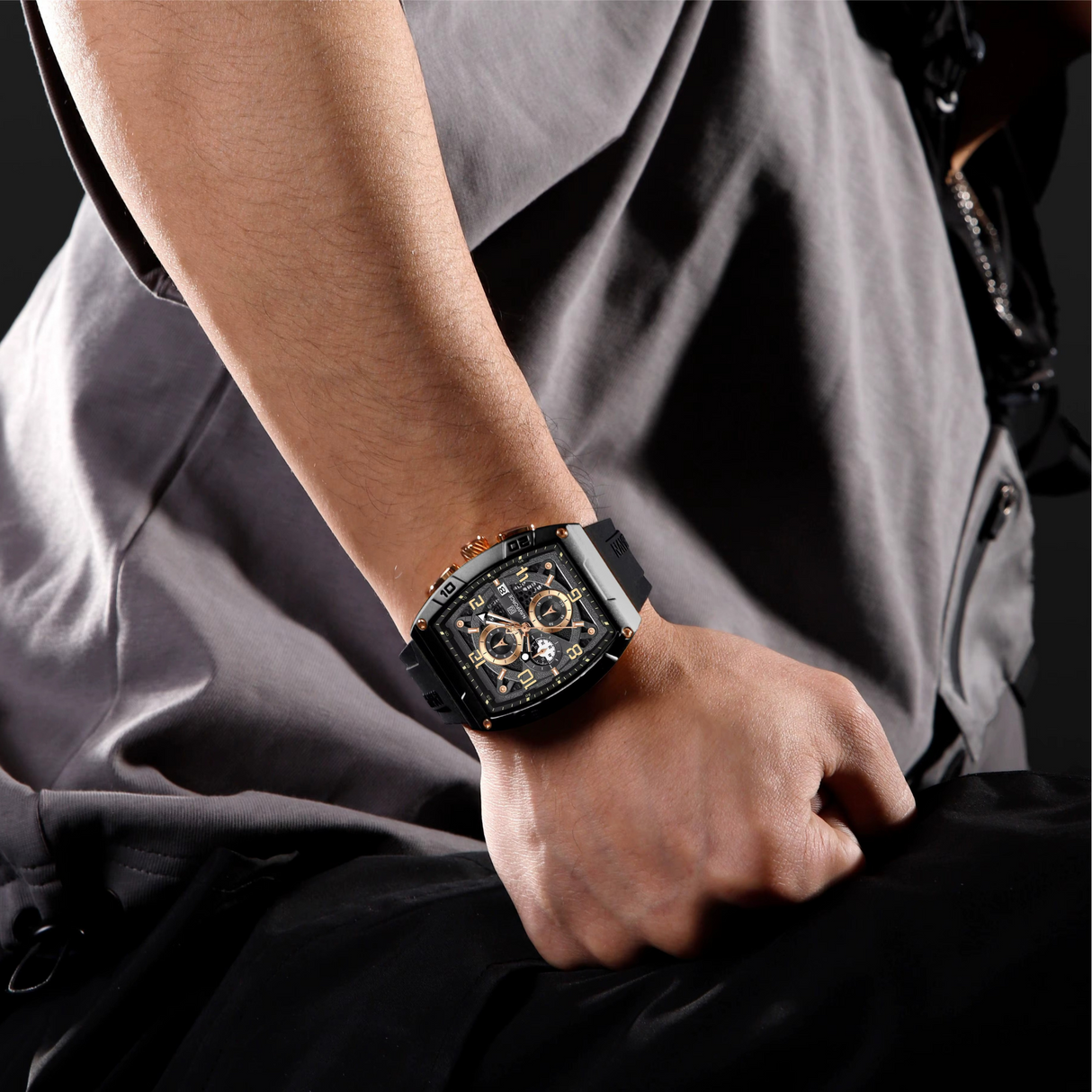 RELOJ ANALOGICO HOMBRE NF8052 NAVIFORCE NEGRO CASUAL 1030905