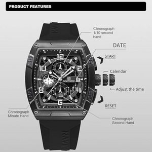 RELOJ ANALOGICO HOMBRE NF8052 NAVIFORCE NEGRO CASUAL 1030905