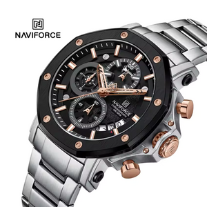 RELOJ ANALOGICO HOMBRE NF8065 NAVIFORCE PLATEADO CLASICO 1030918
