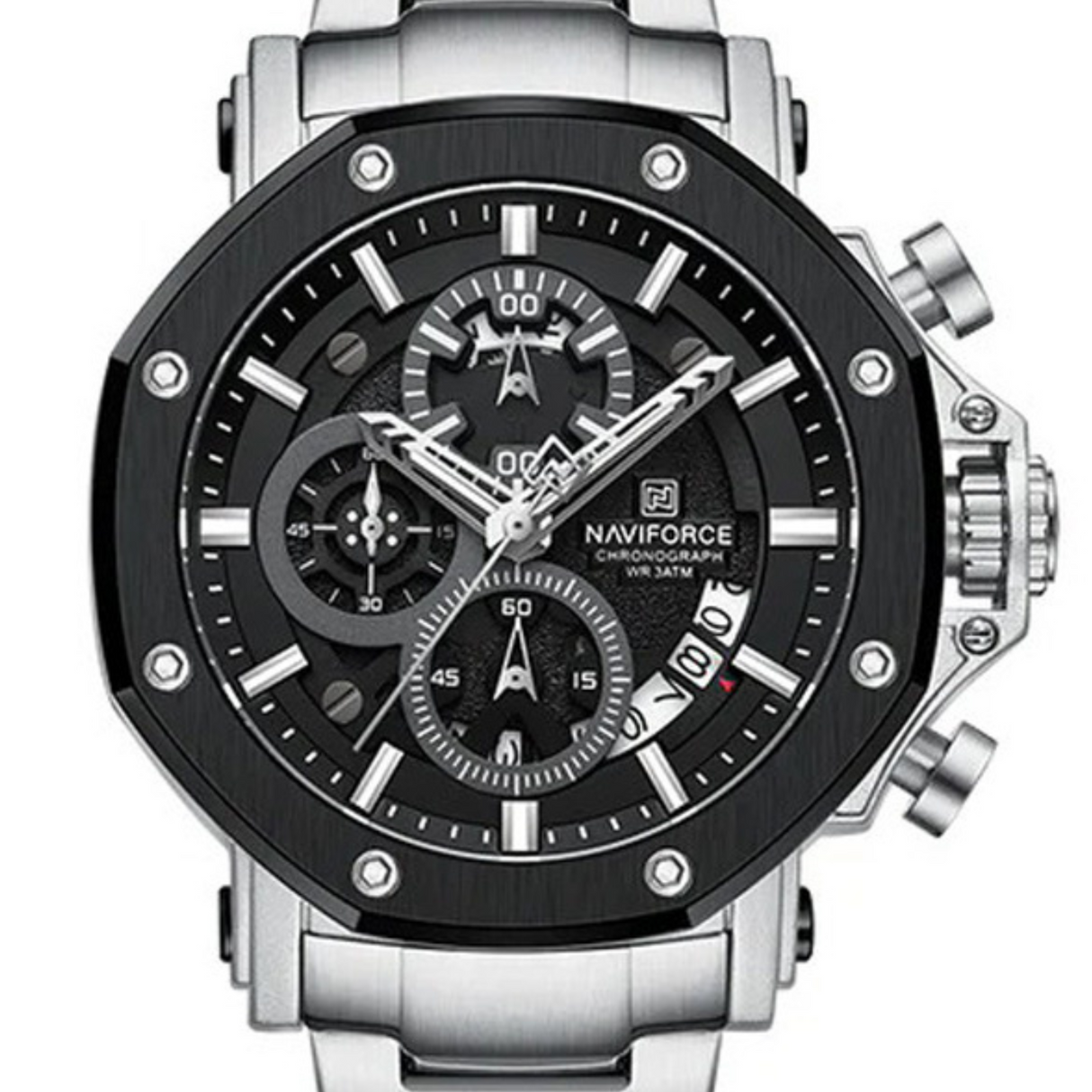 RELOJ ANALOGICO HOMBRE NF8065 NAVIFORCE PLATEADO CLASICO 1030917