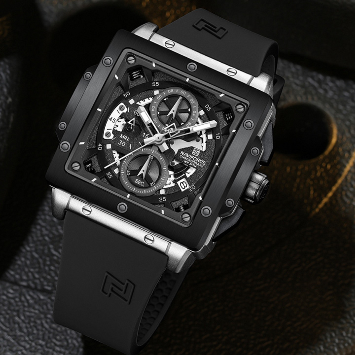 RELOJ ANALOGICO HOMBRE NF8064 NAVIFORCE NEGRO CASUAL 1030914