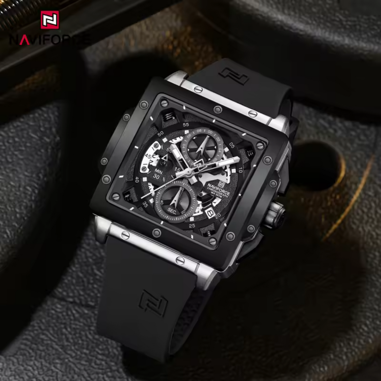 RELOJ ANALOGICO HOMBRE NF8064 NAVIFORCE NEGRO CASUAL 1030914