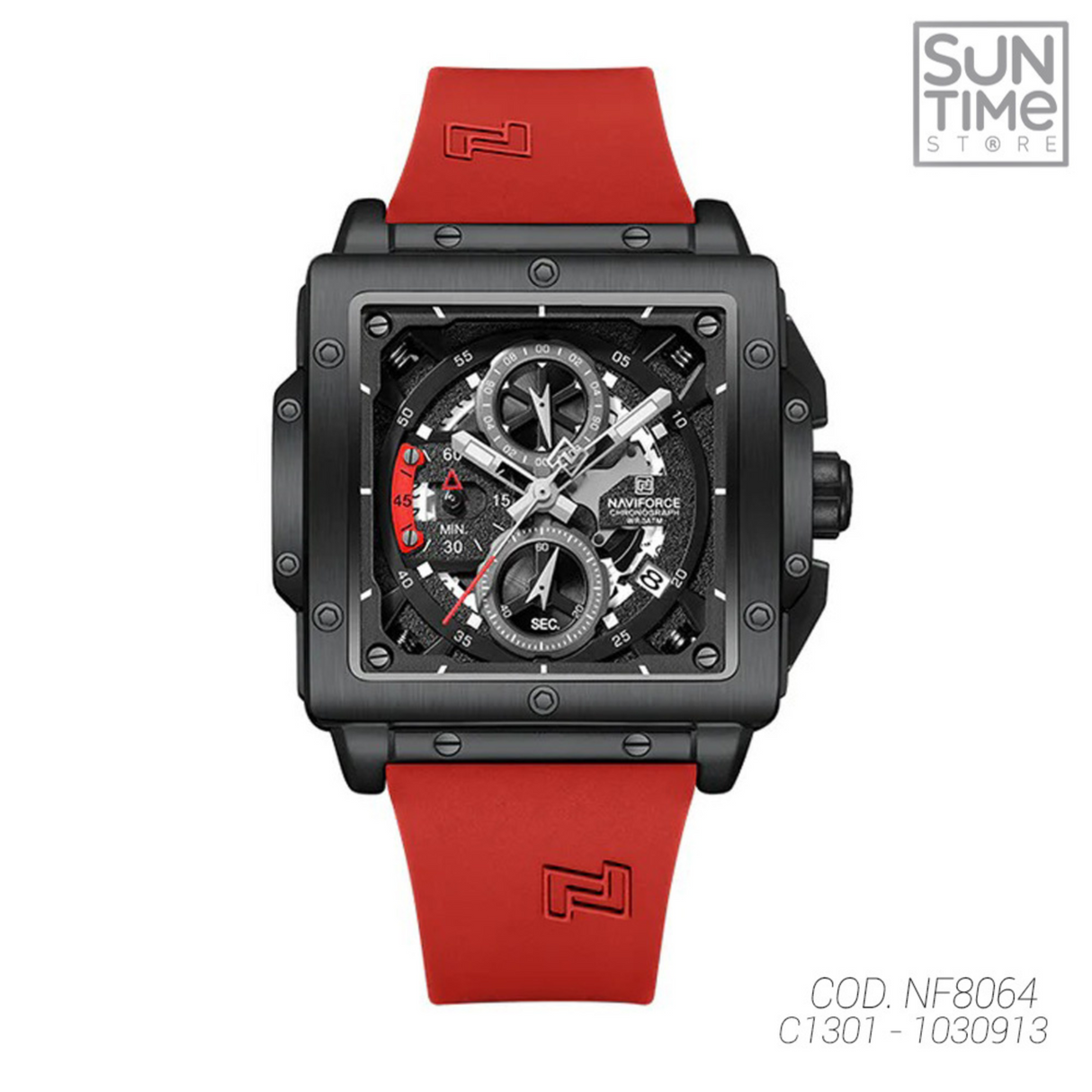 RELOJ ANALOGICO HOMBRE NF8064 NAVIFORCE ROJO CASUAL 1030913