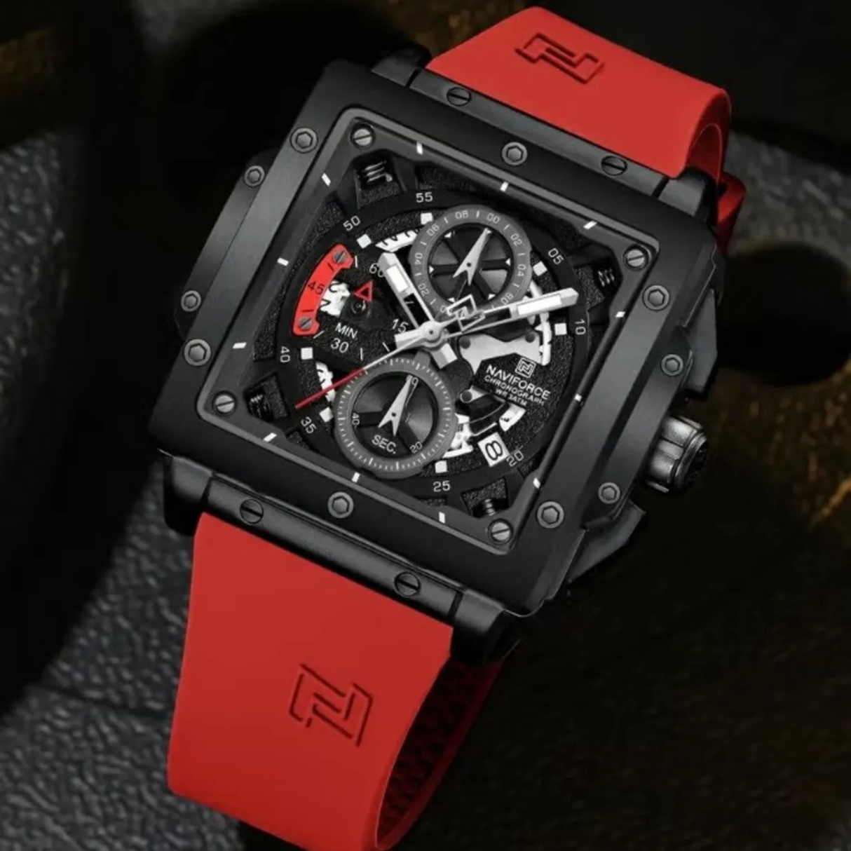 RELOJ ANALOGICO HOMBRE NF8064 NAVIFORCE ROJO CASUAL 1030913