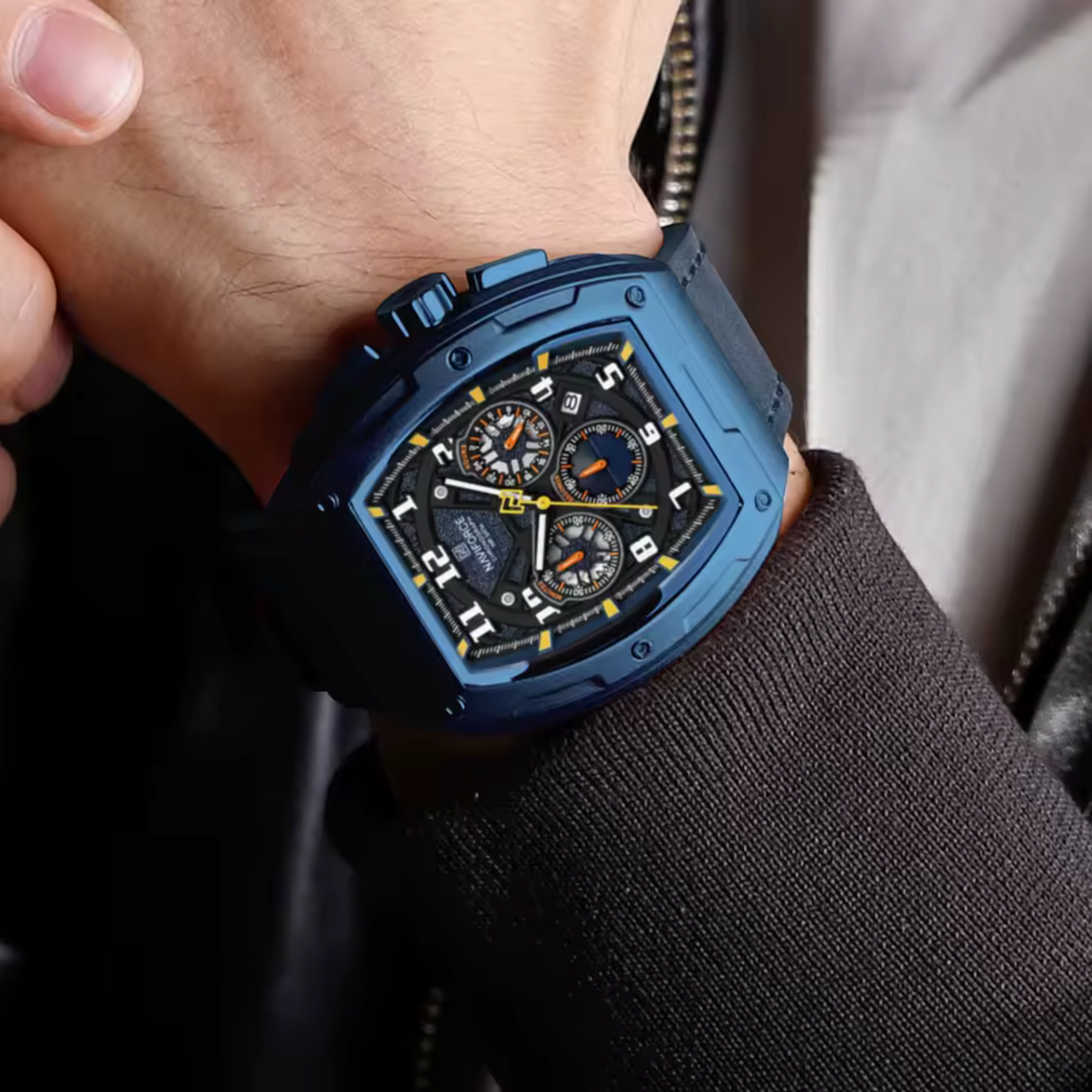 RELOJ ANALOGICO HOMBRE NF8053 NAVIFORCE AZUL CLASICO 1030909