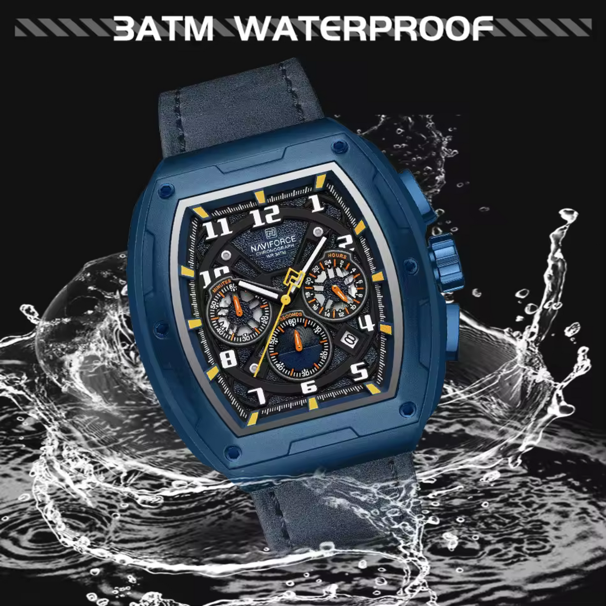 RELOJ ANALOGICO HOMBRE NF8053 NAVIFORCE AZUL CLASICO 1030909