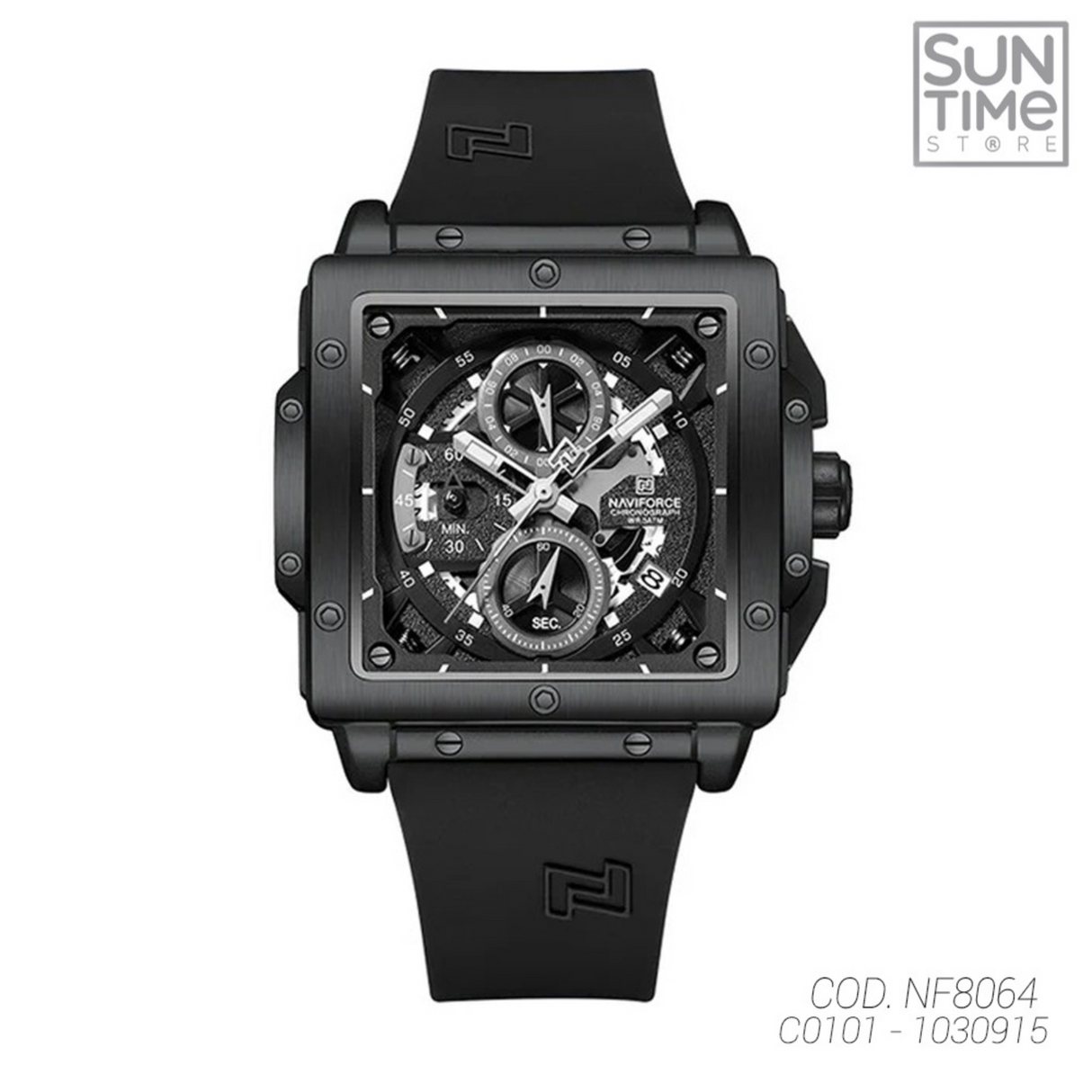 RELOJ ANALOGICO HOMBRE NF8064 NAVIFORCE NEGRO CASUAL 1030915