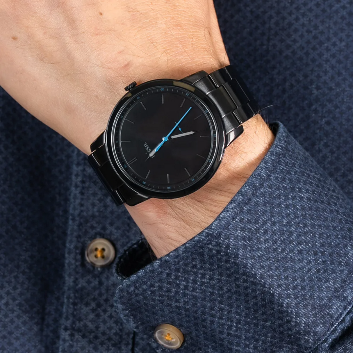 RELOJ ANALOGICO HOMBRE FS5308 FOSSIL	NEGRO CLASICO 1031033