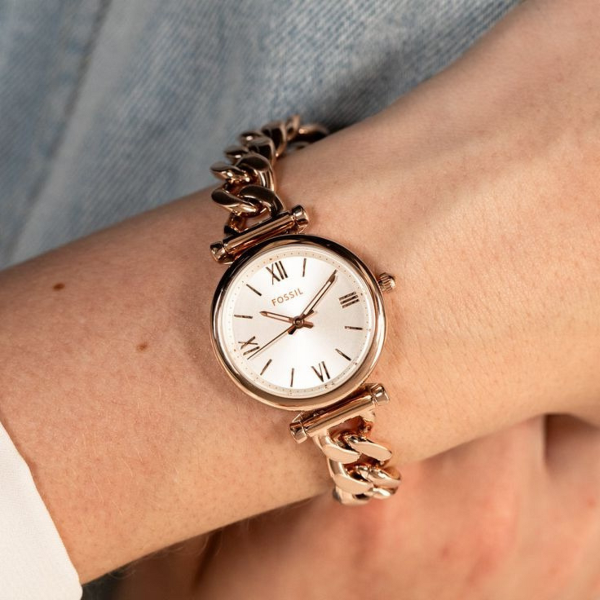RELOJ ANALOGICO MUJER ES5330 FOSSIL ROSE GOLD CASUAL 1031032