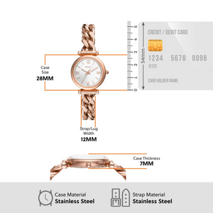 RELOJ ANALOGICO MUJER ES5330 FOSSIL ROSE GOLD CASUAL 1031032