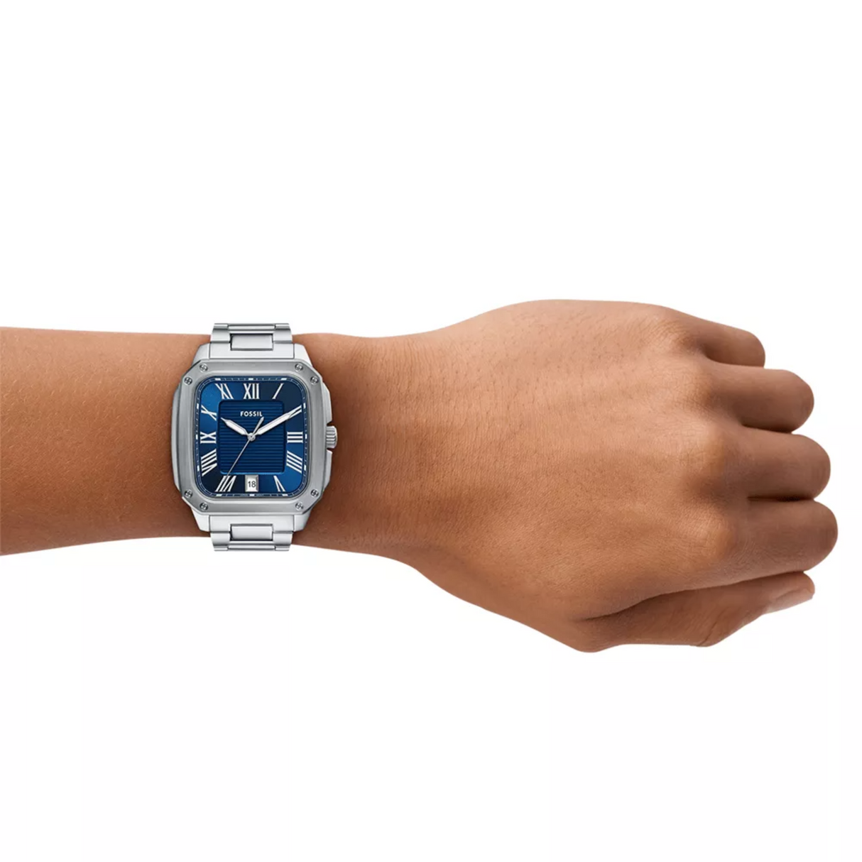 RELOJ ANALOGICO HOMBRE FS6121 FOSSIL PLATEADO CLASICO 1031031