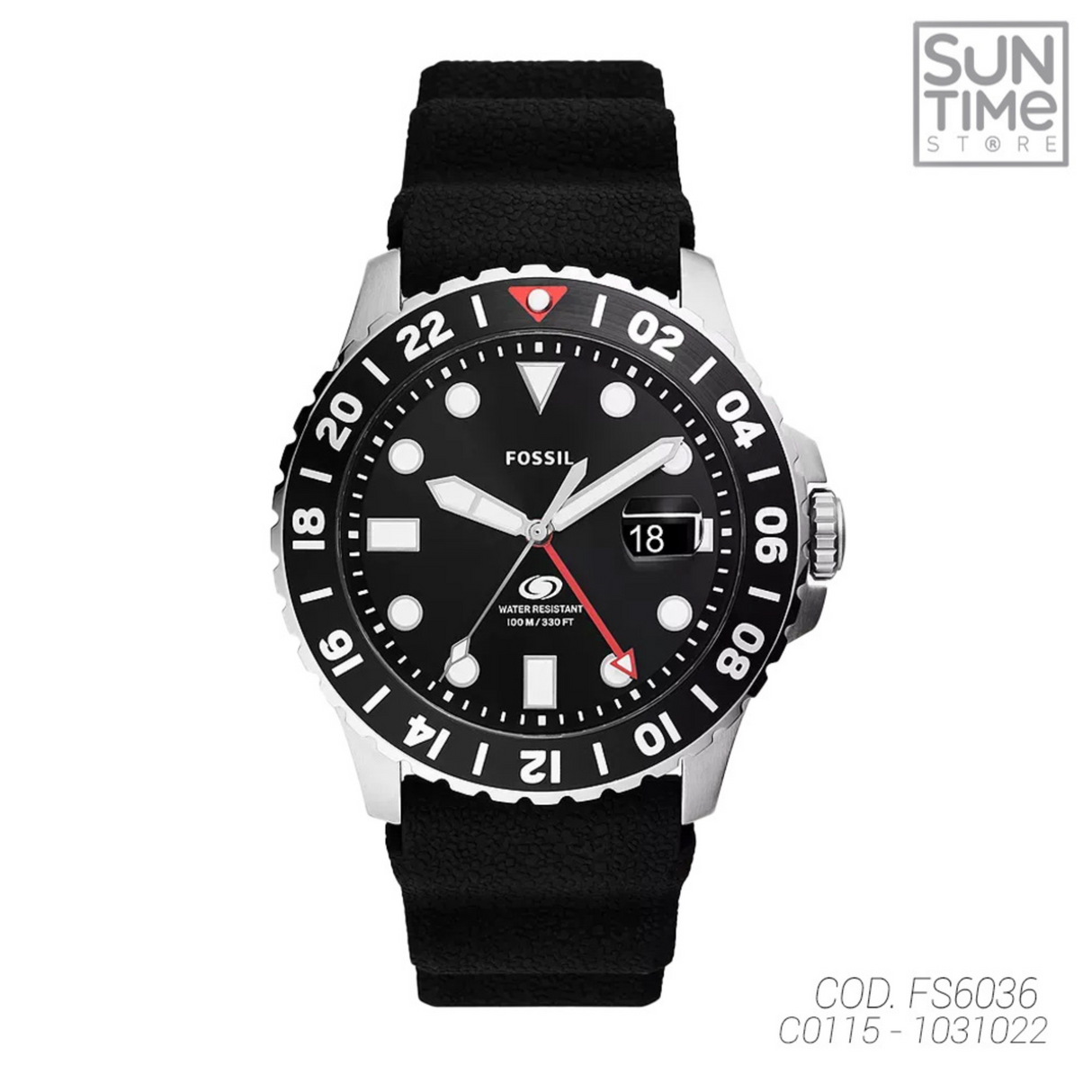 RELOJ ANALOGICO HOMBRE FS6036 FOSSIL	NEGRO CLASICO 1031022