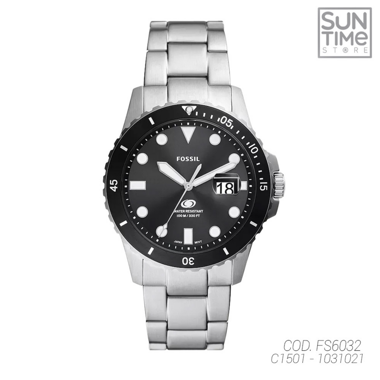 RELOJ ANALOGICO HOMBRE FS6032 FOSSIL	PLATEADO CLASICO 1031021