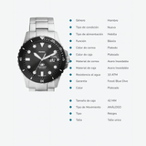 RELOJ ANALOGICO HOMBRE FS6032 FOSSIL	PLATEADO CLASICO 1031021