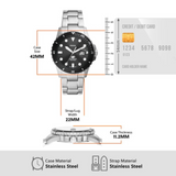 RELOJ ANALOGICO HOMBRE FS6032 FOSSIL	PLATEADO CLASICO 1031021