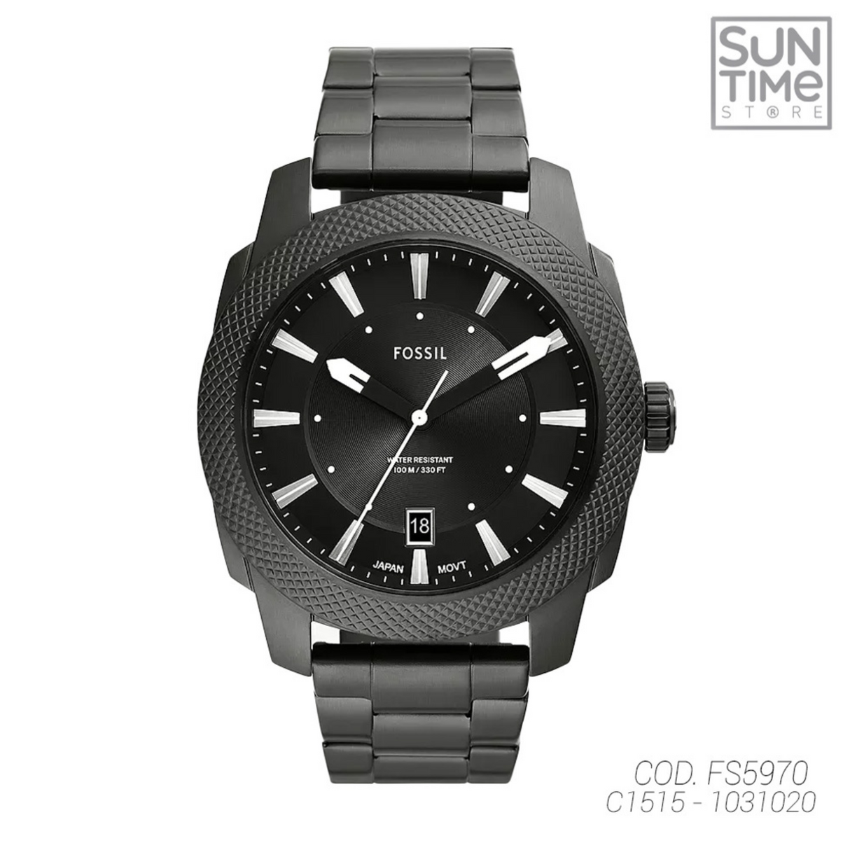RELOJ ANALOGICO HOMBRE FS5970 FOSSIL	PLATEADO CLASICO 1031020