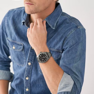 RELOJ ANALOGICO HOMBRE FS5970 FOSSIL	PLATEADO CLASICO 1031020