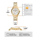 RELOJ ANALOGICO MUJER ES5395 FOSSIL DORADO CASUAL 1031015