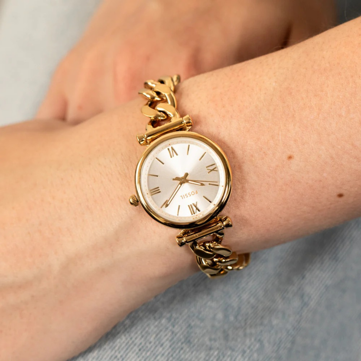 RELOJ ANALOGICO MUJER ES5329 FOSSIL DORADO CASUAL 1031011