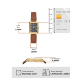 RELOJ ANALOGICO MUJER ES5303 FOSSIL MARRON CASUAL 1031010