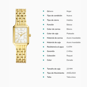 RELOJ ANALOGICO MUJER ES5220 FOSSIL DORADO CASUAL 1031007