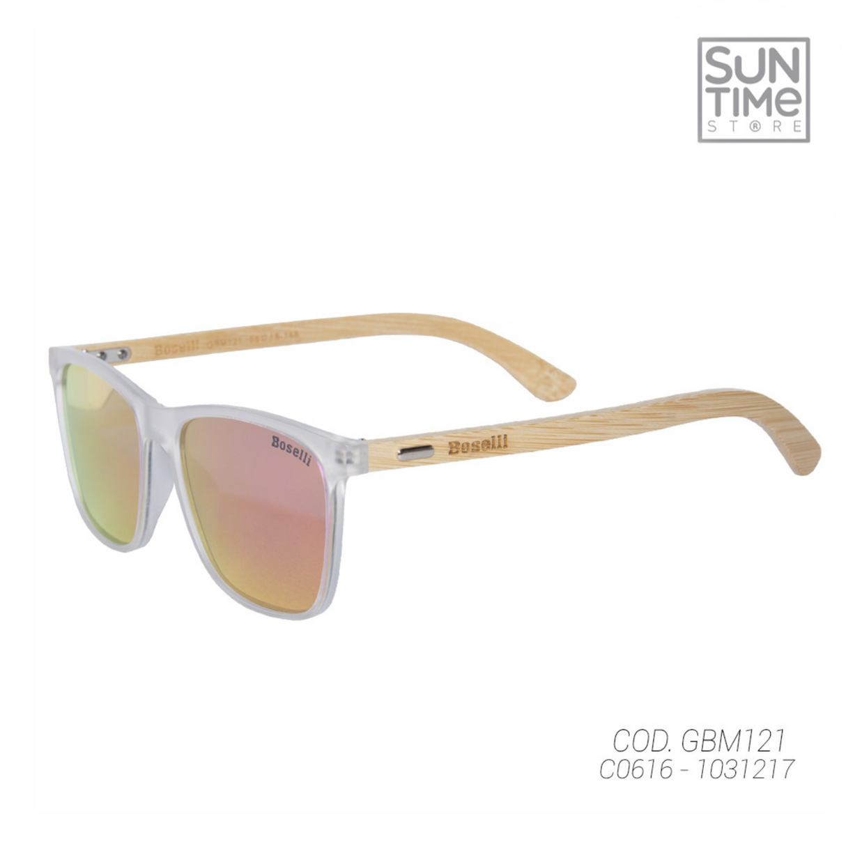 LENTES DE SOL POLARIZADO UNISEX GBM121 BOSELLI BLANCO CASUAL 1031217