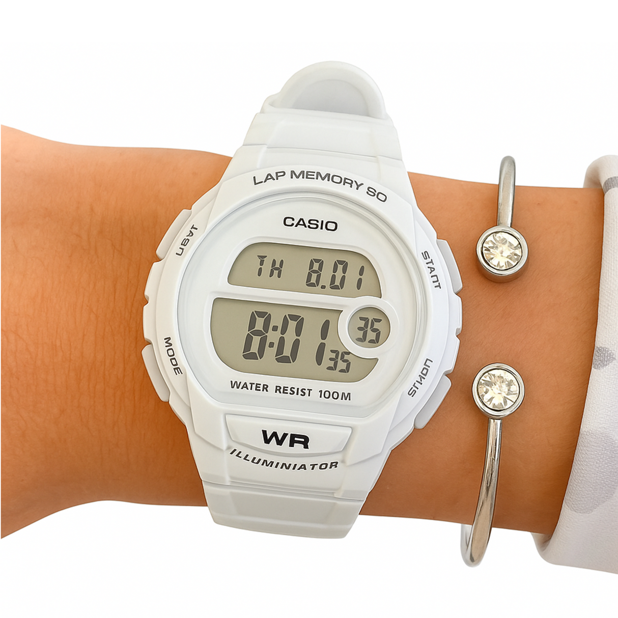 RELOJ DIGITAL MUJER LWS-1200H-7A1VCF CASIO BLANCO SPORT 1030163