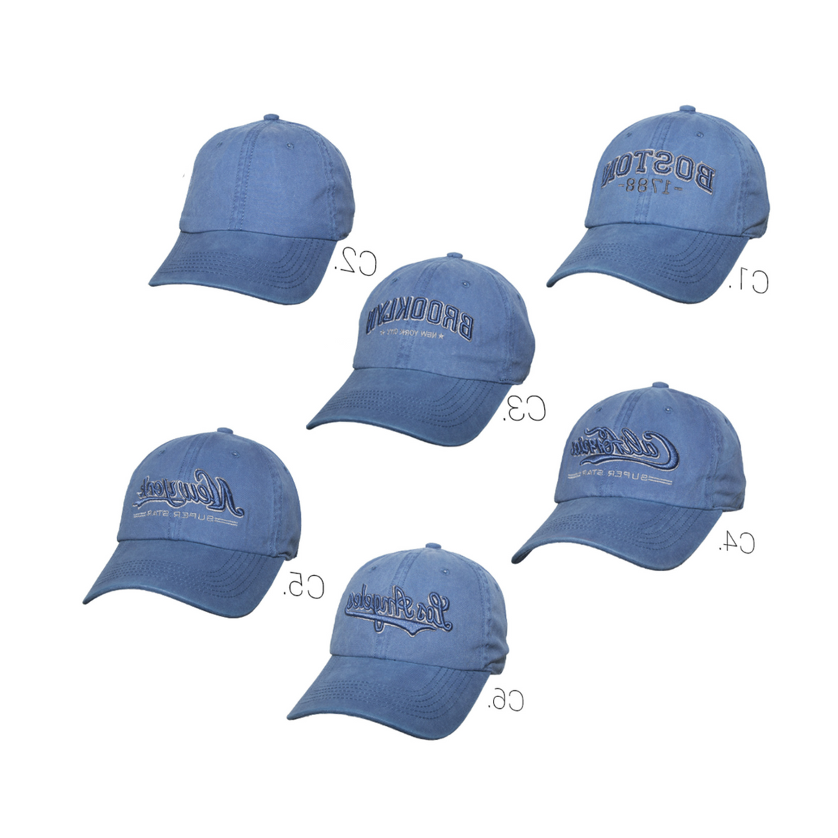 GORRA PRELAVADA UNISEX 3PRS007 SUNTIME AZUL SPORT 1030057