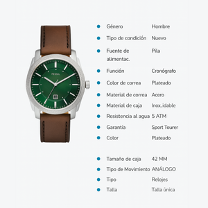 RELOJ ANALOGICO HOMBRE FS6085 FOSSIL	MARRON CASUAL 1031027