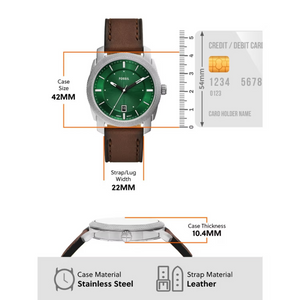 RELOJ ANALOGICO HOMBRE FS6085 FOSSIL	MARRON CASUAL 1031027