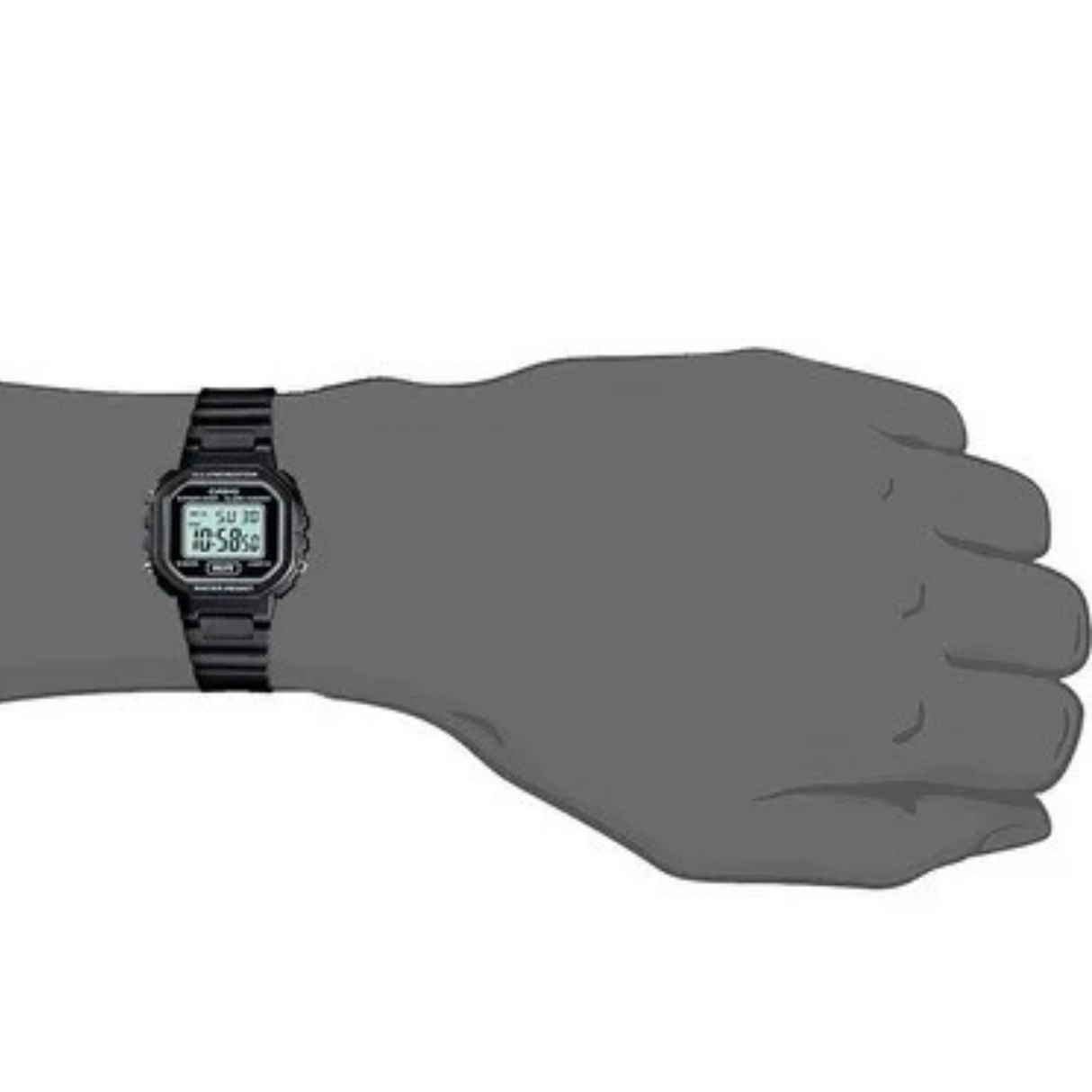 RELOJ DIGITAL UNISEX LA-20WH-1ACF CASIO NEGRO SPORT 1030125