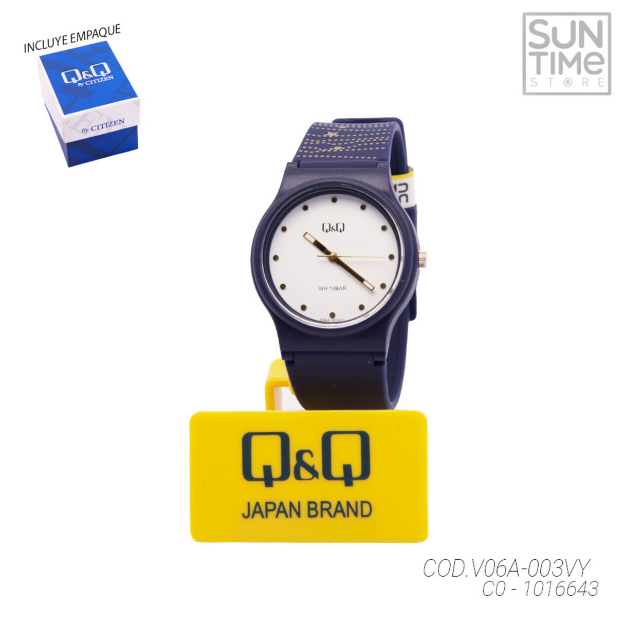 RELOJ ACUATICO MUJER V06A-003VY Q&Q CASUAL 1016643