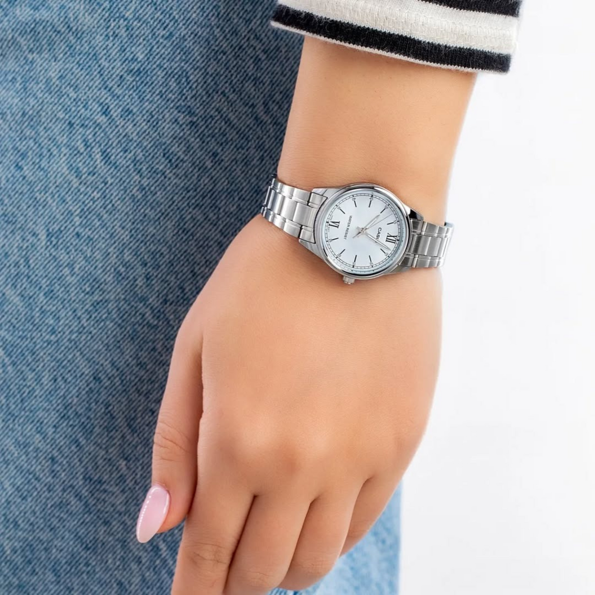 RELOJ ANALOGICO MUJER LTP-V005D-2B3UDF CASIO PLATEADO CLASICO 1030145