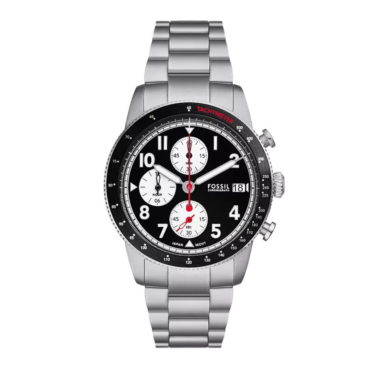 RELOJ ANALOGICO HOMBRE FS6045 FOSSIL	PLATEADO CLASICO 1031024