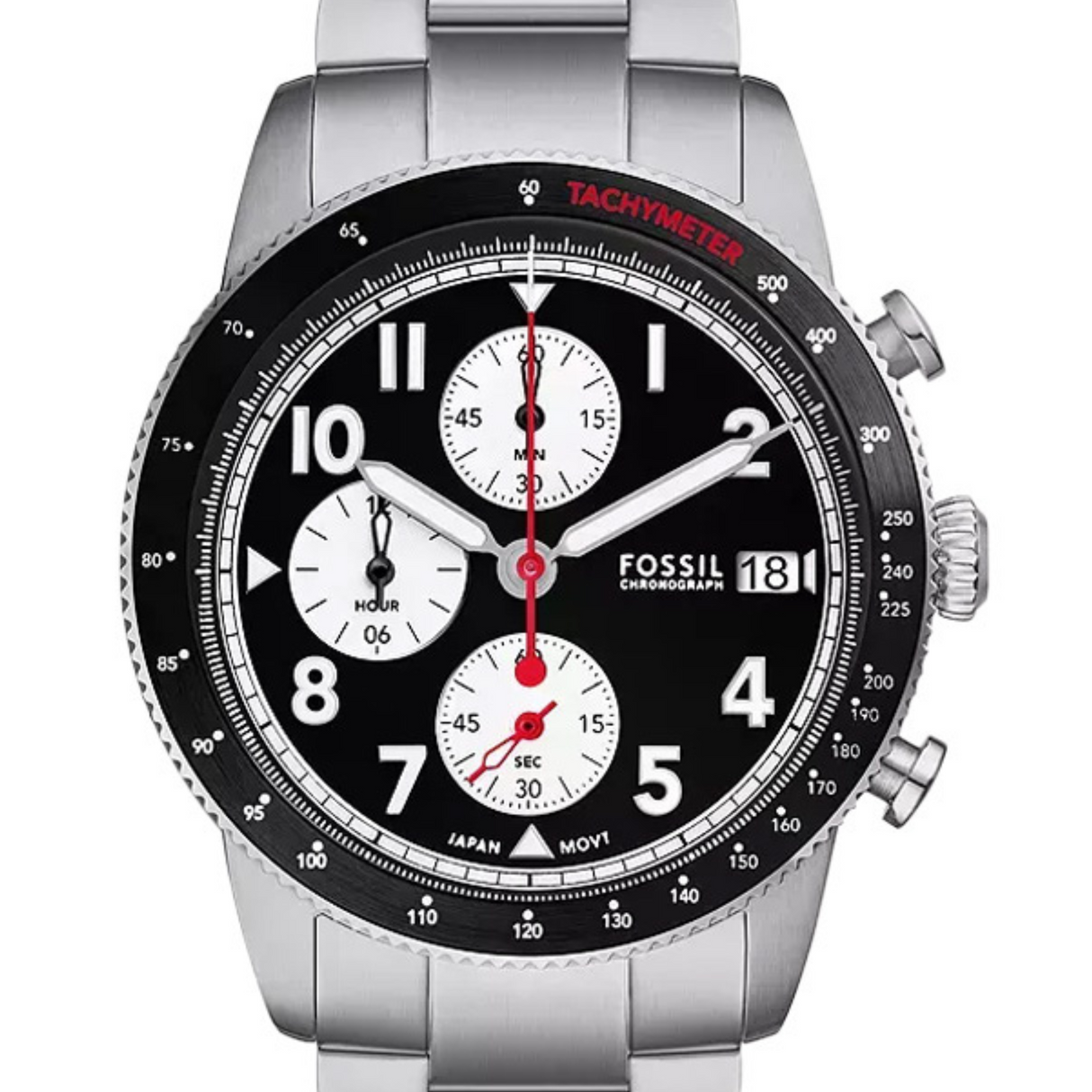 RELOJ ANALOGICO HOMBRE FS6045 FOSSIL	PLATEADO CLASICO 1031024