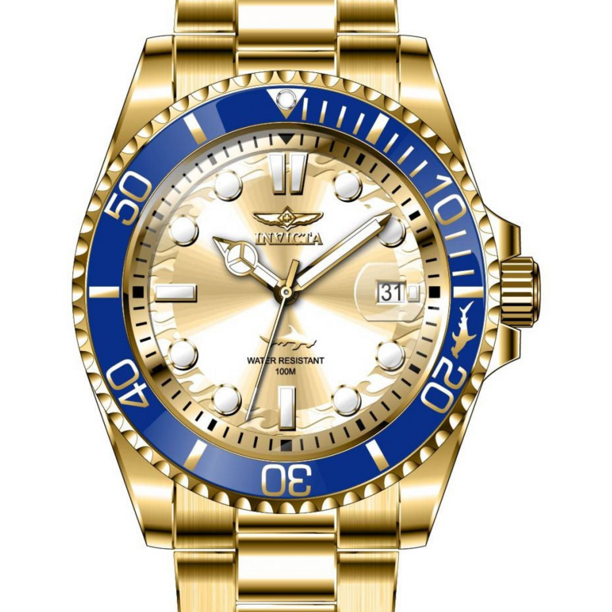RELOJ ANALOGICO MUJER 30485 INVICTA DORADO CLASICO