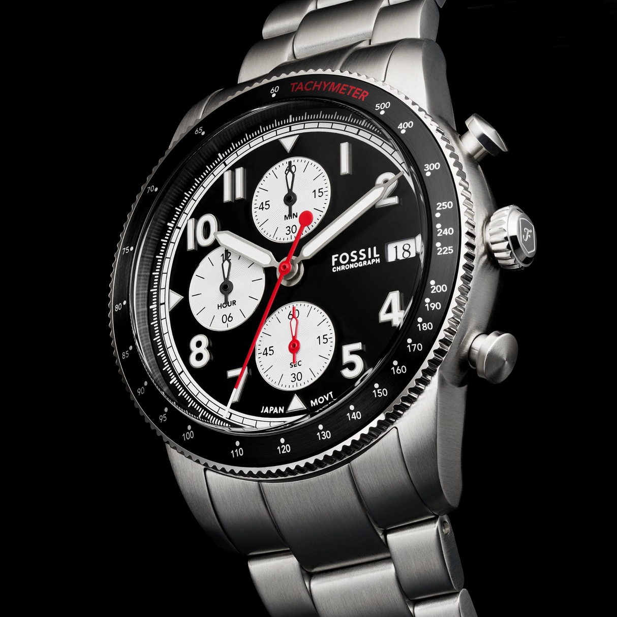 RELOJ ANALOGICO HOMBRE FS6045 FOSSIL	PLATEADO CLASICO 1031024