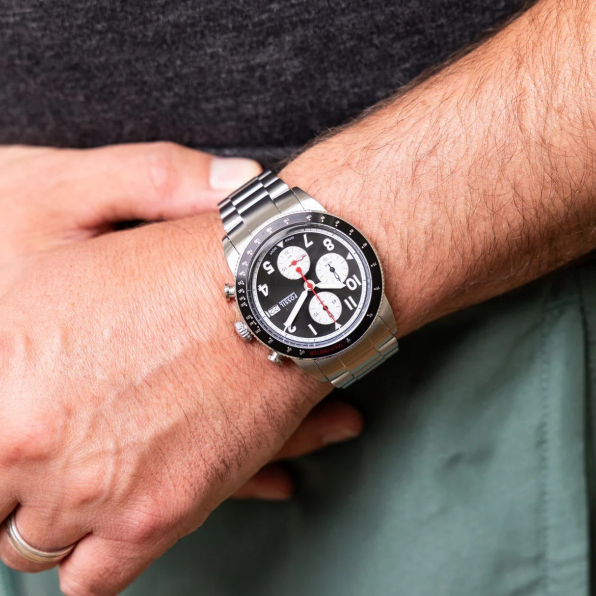 RELOJ ANALOGICO HOMBRE FS6045 FOSSIL	PLATEADO CLASICO 1031024