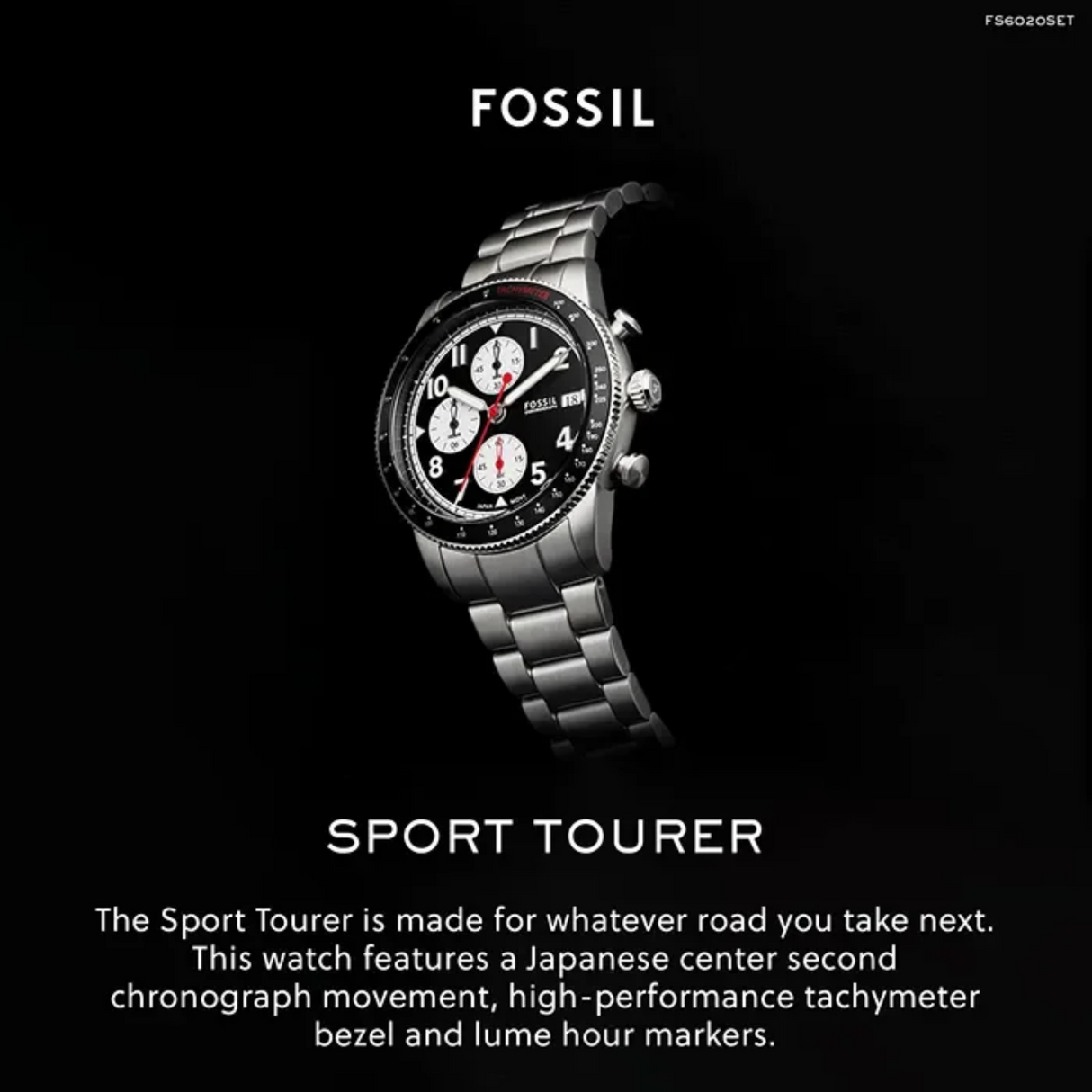 RELOJ ANALOGICO HOMBRE FS6045 FOSSIL	PLATEADO CLASICO 1031024