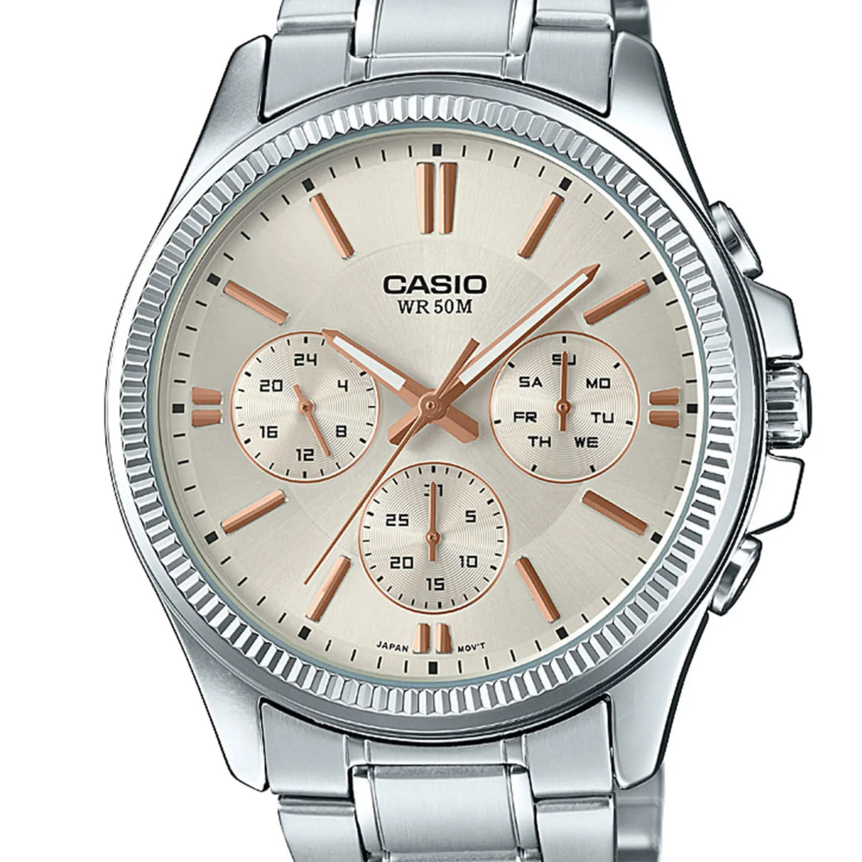 RELOJ  HOMBRE MTP-1375D-7A2 CASIO	PLOMO CLASICO CASIO