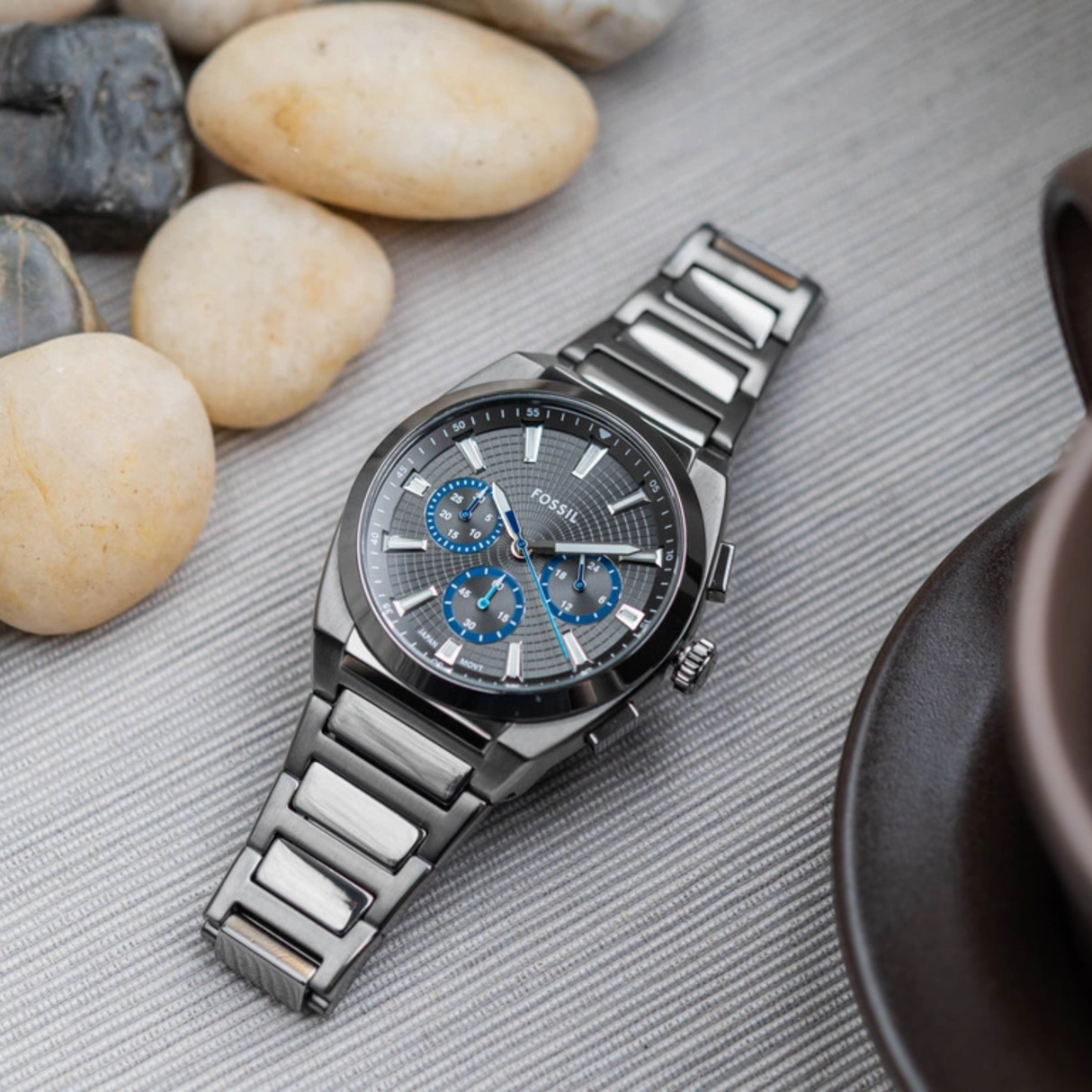 RELOJ ANALOGICO HOMBRE FS6107 FOSSIL PLATEADO CLASICO 1031030