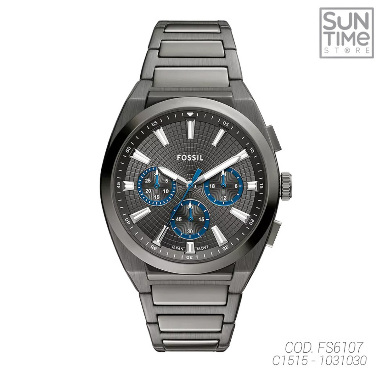 RELOJ ANALOGICO HOMBRE FS6107 FOSSIL PLATEADO CLASICO 1031030