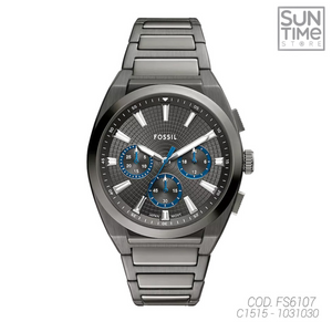 RELOJ ANALOGICO HOMBRE FS6107 FOSSIL PLATEADO CLASICO 1031030