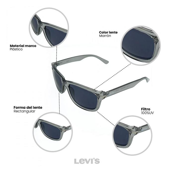 LENTES DE SOL UV400 HOMBRE X14080 LEVIS