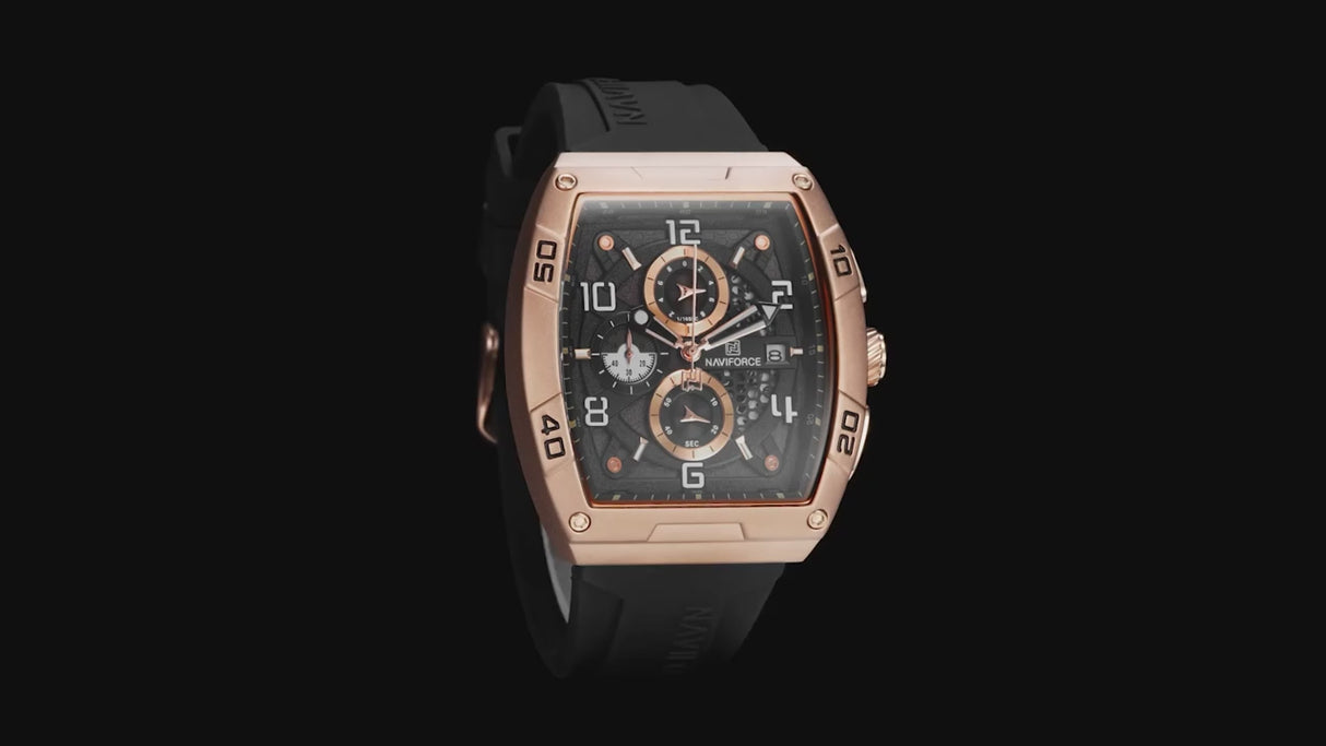 RELOJ ANALOGICO HOMBRE NF8052 NAVIFORCE NEGRO CASUAL 1030906