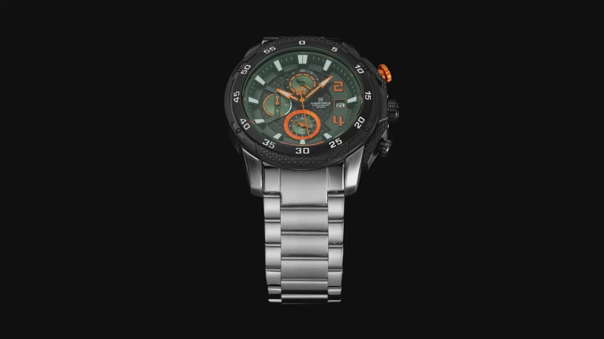 RELOJ ANALOGICO HOMBRE NF8047S NAVIFORCE PLATEADO CLASICO 1030896
